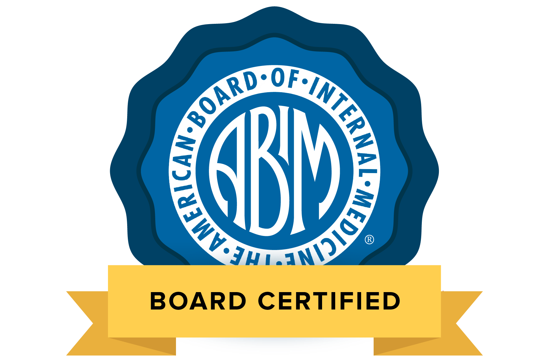 American Board of Internal Medicine Board Certified credential