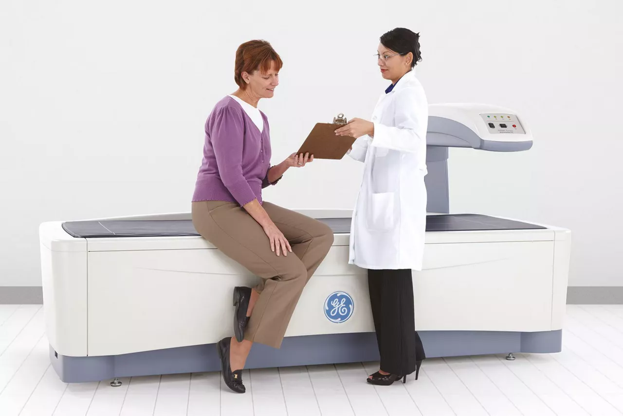 GE Lunar Prodigy DEXA scanner used for bone density and body composition testing